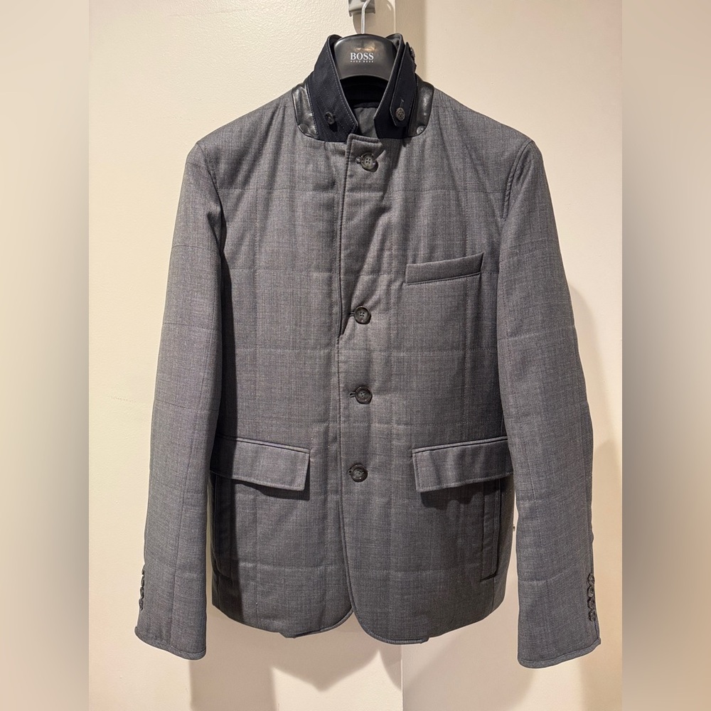 Hugo Boss T-Niklaas2 Quilted Sport Coat/Jacket, Grey, 38R